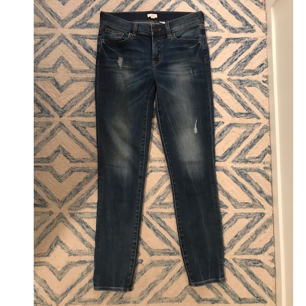 J.crew distressed skinny jean size 25
